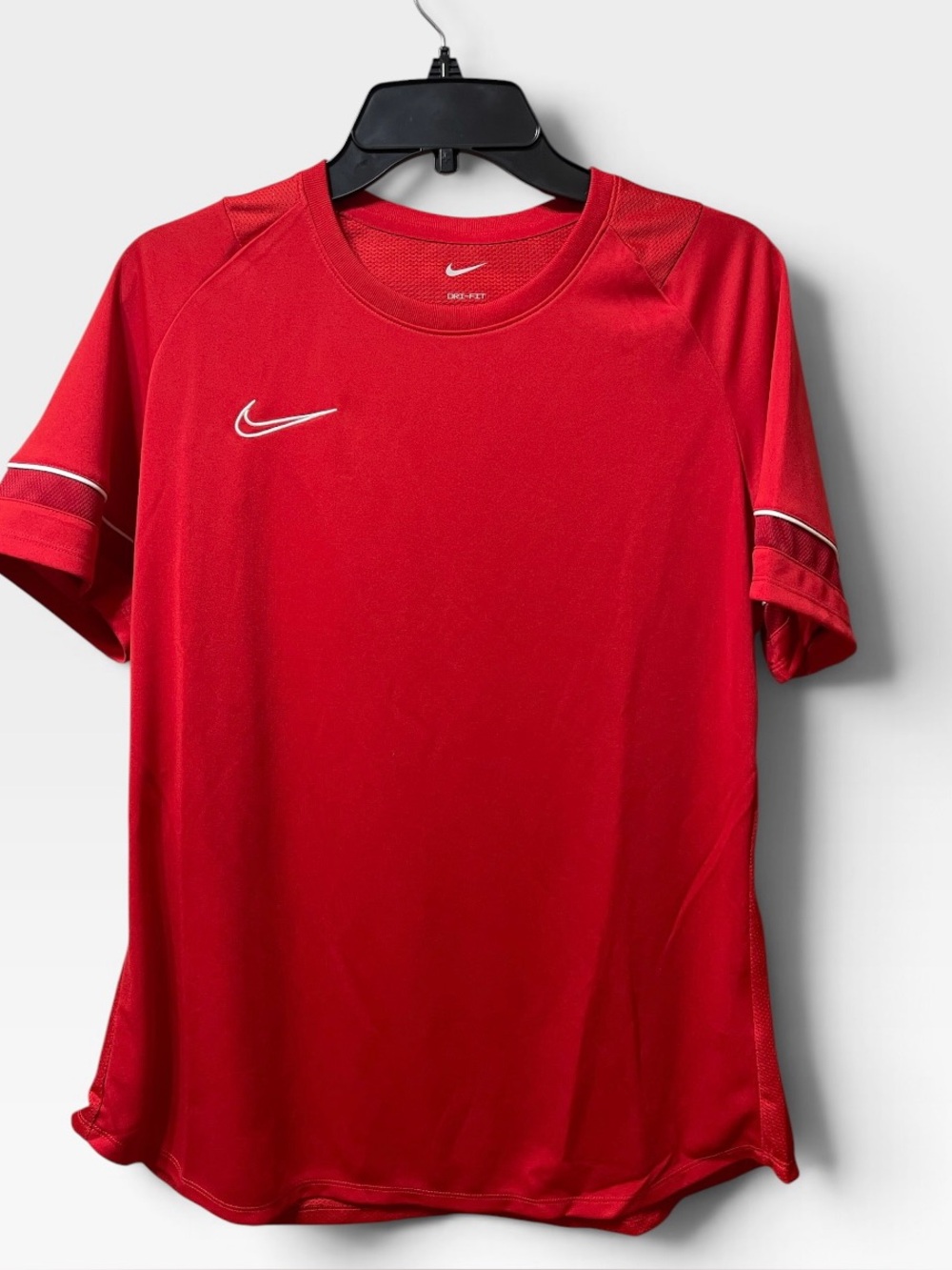 Nike Women's Dri-FIT Academy Red Soccer Top Lightweight Gorpcore sz XL NWT